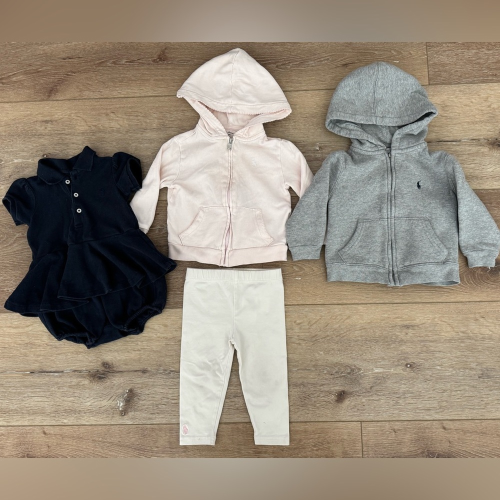 Ralph Lauren Baby 2 Hoodies, Leggings, and Dress